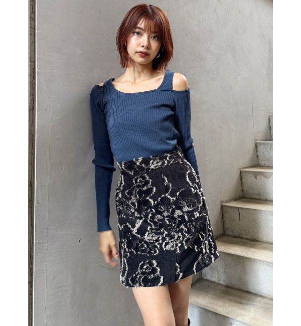 MURUA「ゴブランジャガードミニスカート」|スカート|