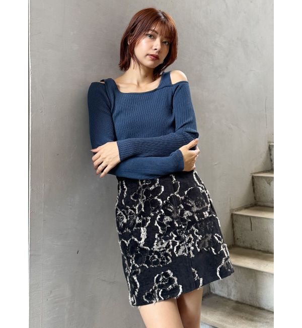 MURUA「ゴブランジャガードミニスカート」|スカート|