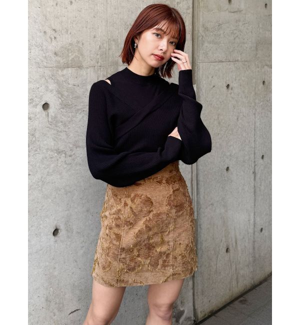 MURUA「ゴブランジャガードミニスカート」|スカート|