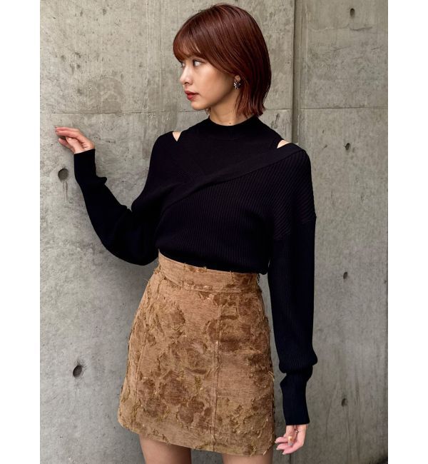MURUA「ゴブランジャガードミニスカート」|スカート|