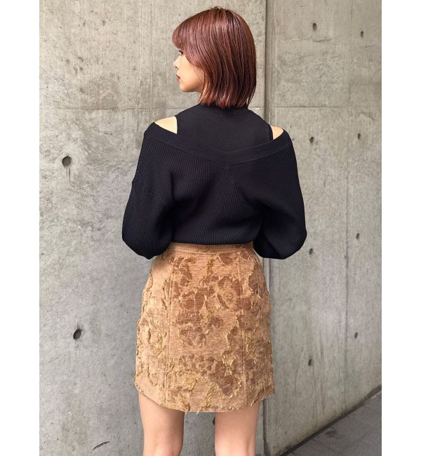 MURUA「ゴブランジャガードミニスカート」|スカート|