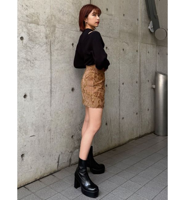 MURUA「ゴブランジャガードミニスカート」|スカート|