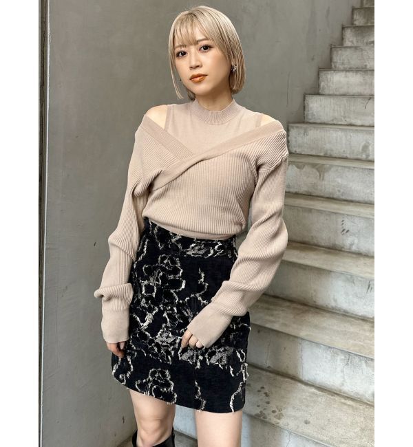 MURUA「ゴブランジャガードミニスカート」|スカート|