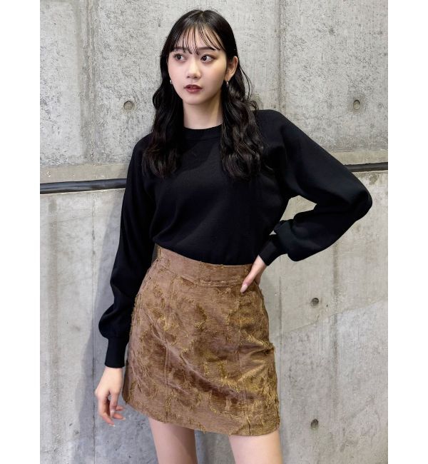 MURUA「ゴブランジャガードミニスカート」|スカート|