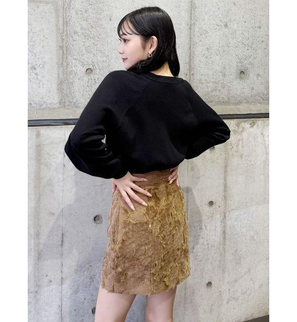 MURUA「ゴブランジャガードミニスカート」|スカート|