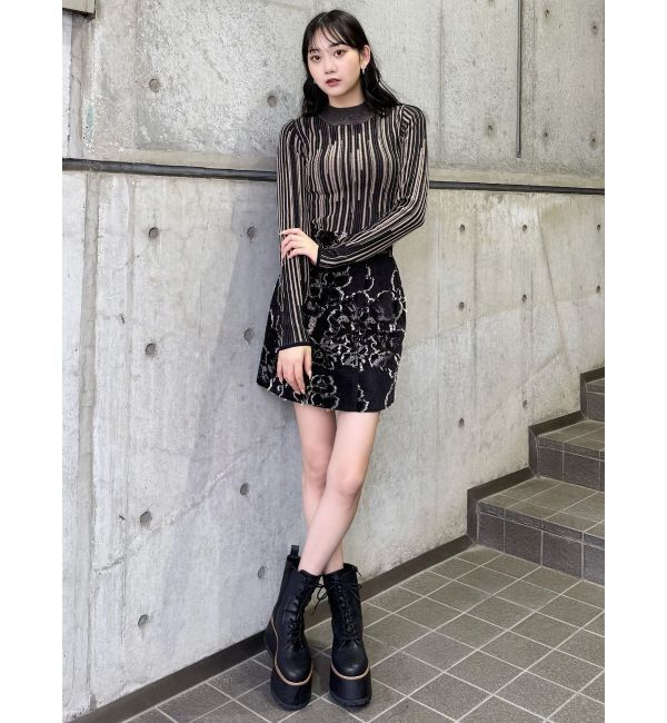 MURUA「ゴブランジャガードミニスカート」|スカート|