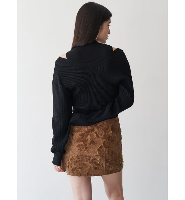 MURUA「ゴブランジャガードミニスカート」|スカート|