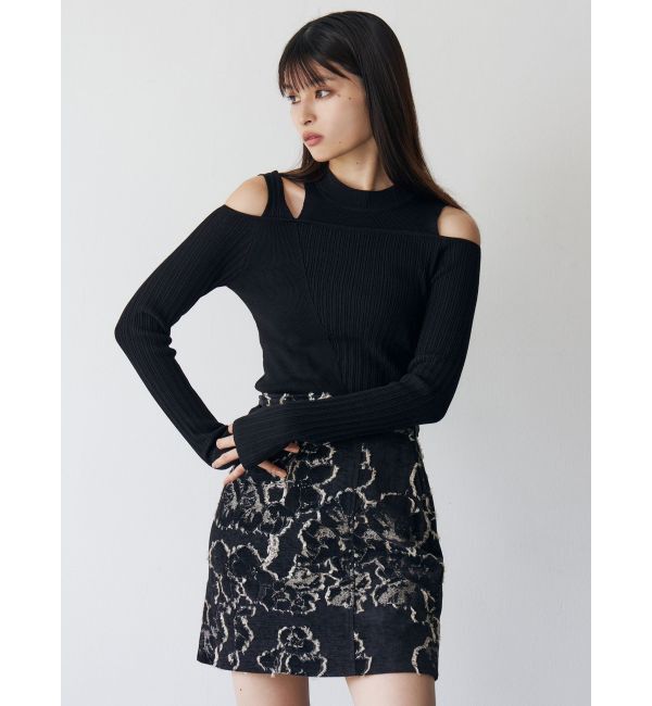 MURUA「ゴブランジャガードミニスカート」|スカート|