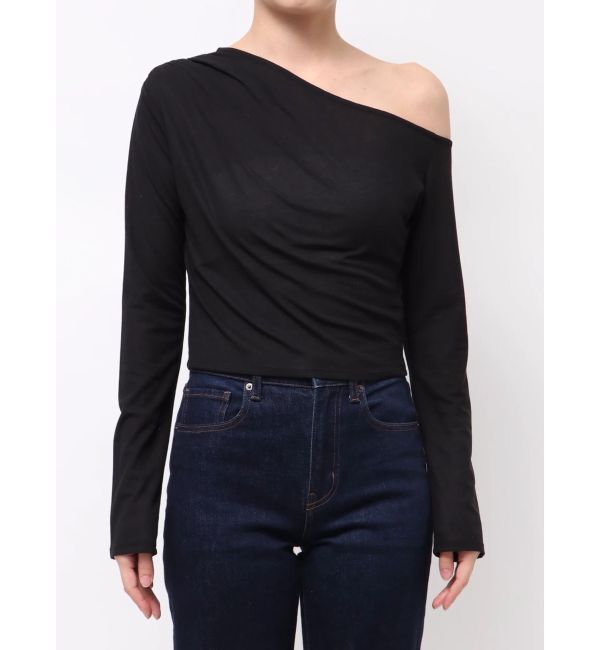 MURUA「ドレープワンショルトップス」|Tシャツ・カットソー|