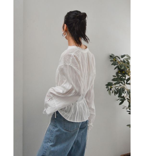 Ungrid「カットワークレースコンビブラウス」|シャツ・ブラウス|