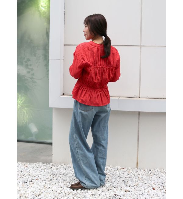 Ungrid「カットワークレースコンビブラウス」|シャツ・ブラウス|