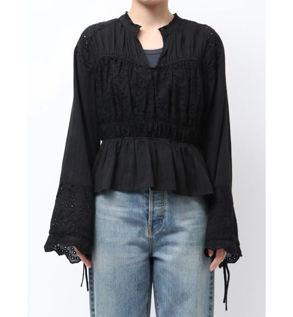 Ungrid「カットワークレースコンビブラウス」|シャツ・ブラウス|