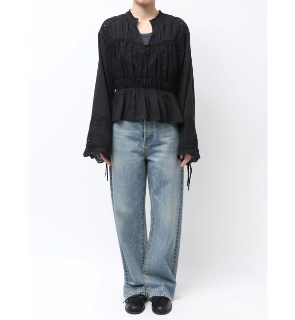 Ungrid「カットワークレースコンビブラウス」|シャツ・ブラウス|