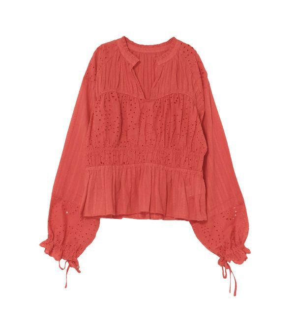 Ungrid「カットワークレースコンビブラウス」|シャツ・ブラウス|