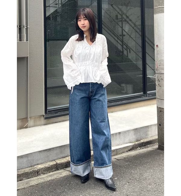 Ungrid「カットワークレースコンビブラウス」|シャツ・ブラウス|