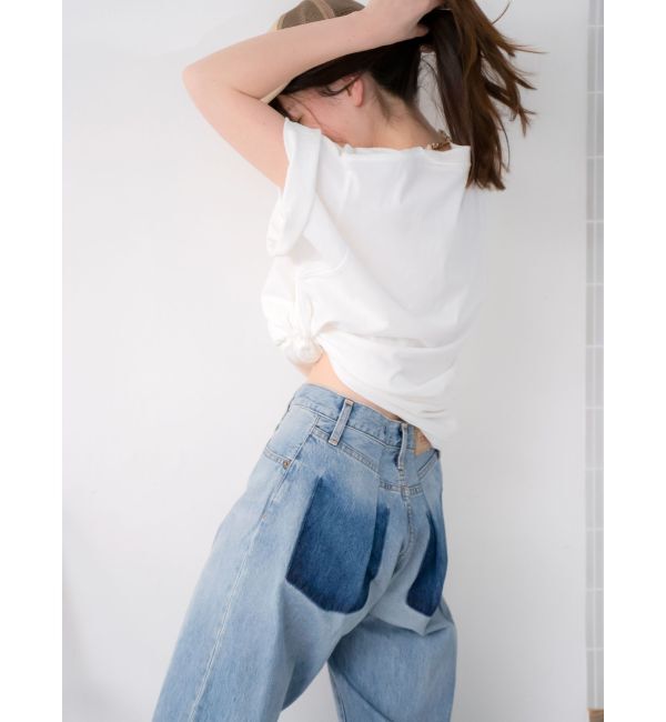 Ungrid「リメイクデザインルーズデニム」|デニム|