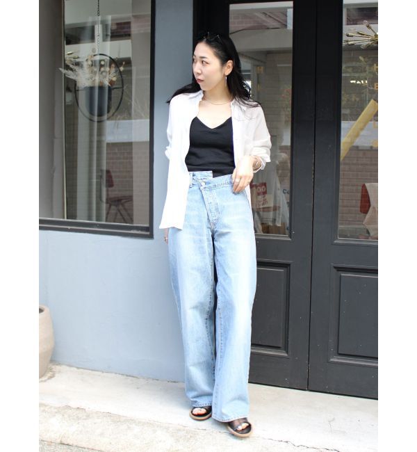 Ungrid「リメイクデザインルーズデニム」|デニム|