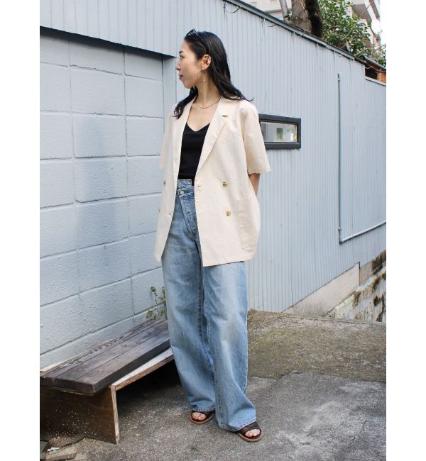 Ungrid「リメイクデザインルーズデニム」|デニム|