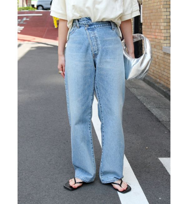 Ungrid「リメイクデザインルーズデニム」|デニム|