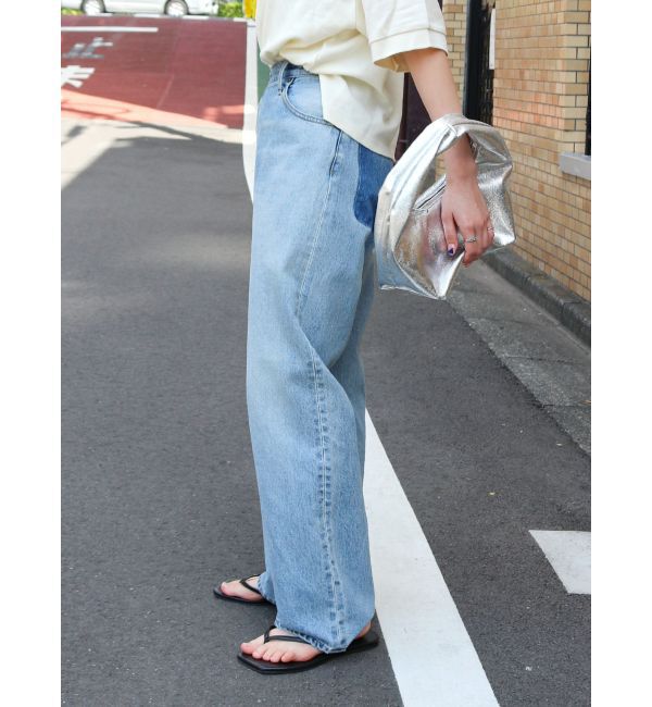 Ungrid「リメイクデザインルーズデニム」|デニム|