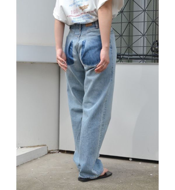 Ungrid「リメイクデザインルーズデニム」|デニム|