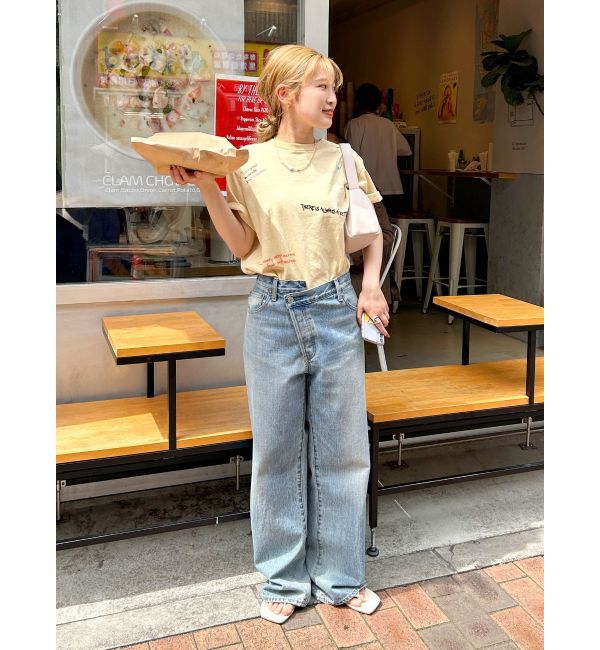 Ungrid「リメイクデザインルーズデニム」|デニム|