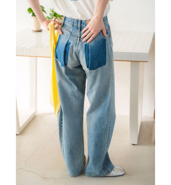 Ungrid「リメイクデザインルーズデニム」|デニム|