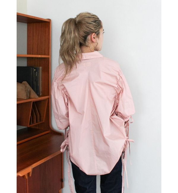 Ungrid「ギャザーデザインルーズシャツ」|シャツ・ブラウス|