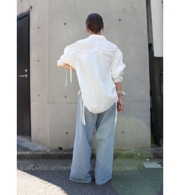 Ungrid「ギャザーデザインルーズシャツ」|シャツ・ブラウス|