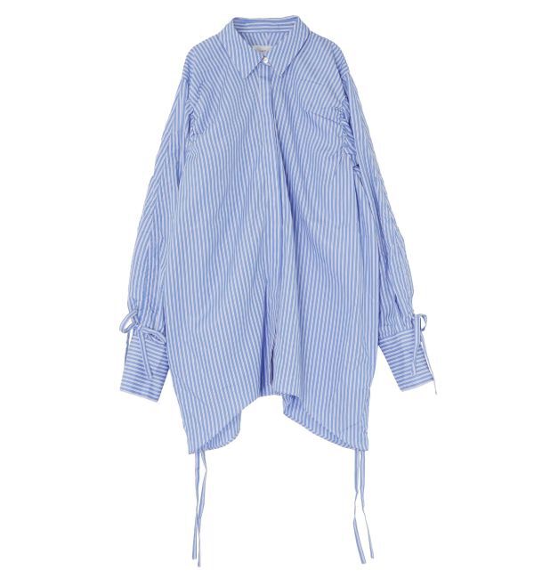 Ungrid「ギャザーデザインルーズシャツ」|シャツ・ブラウス|