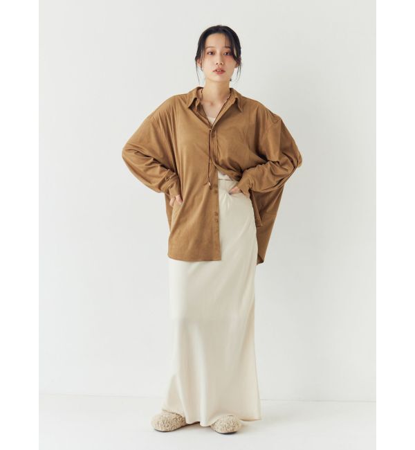 Ungrid「サテンフレアスカート」|スカート|