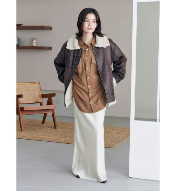 Ungrid「サテンフレアスカート」|スカート|