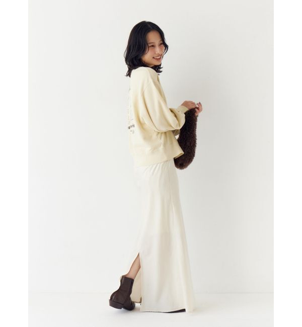 Ungrid「サテンフレアスカート」|スカート|
