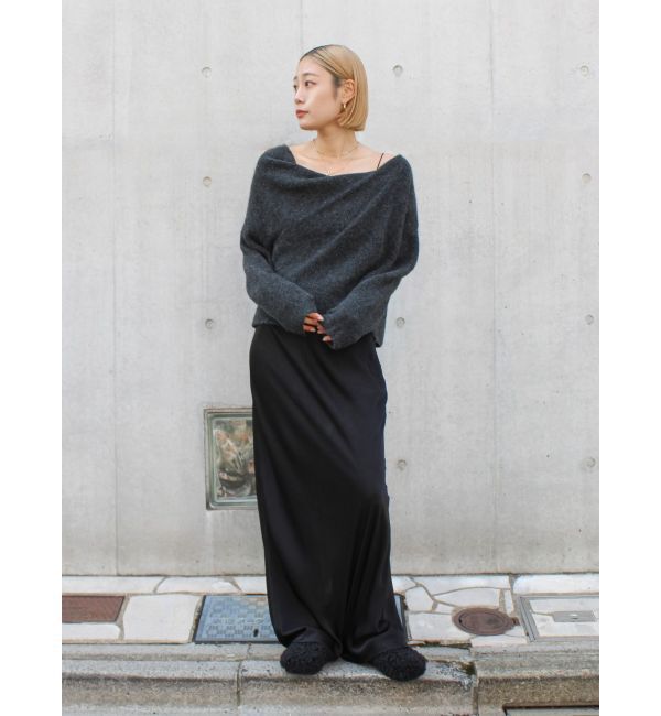 Ungrid「サテンフレアスカート」|スカート|