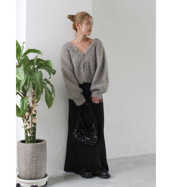 Ungrid「サテンフレアスカート」|スカート|