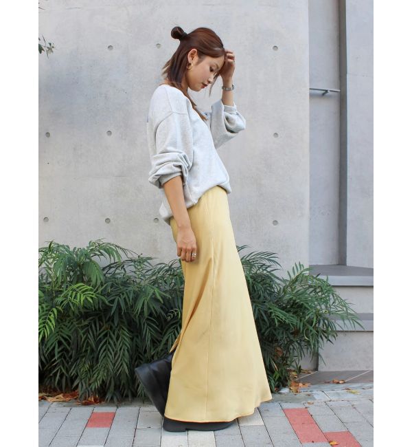 Ungrid「サテンフレアスカート」|スカート|