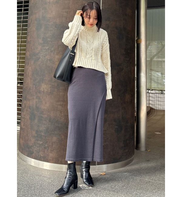 LAGUNAMOON「ラップデザインタイトニットスカート」|ニット・セーター|