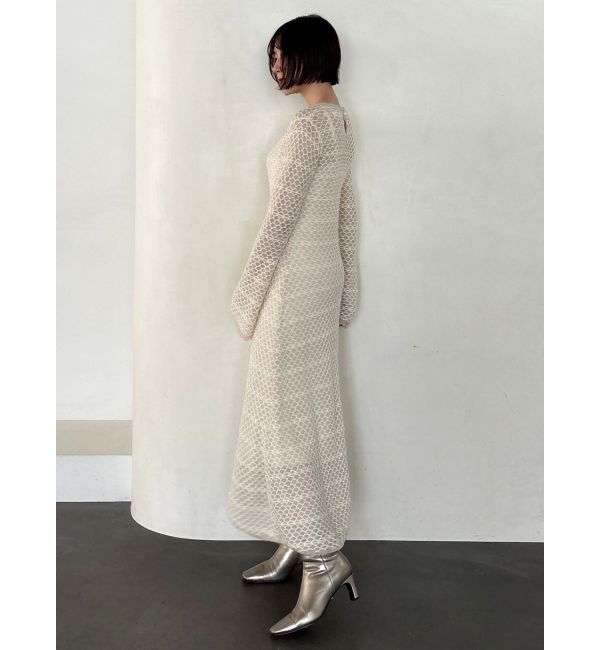 LAGUNAMOON「ダイヤパターンモヘヤニットワンピース」|ワンピース|
