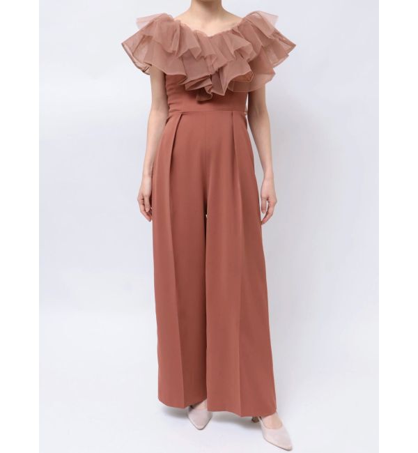 LAGUNAMOON「LADYチュールカラーベアパンツドレス」|ドレス|