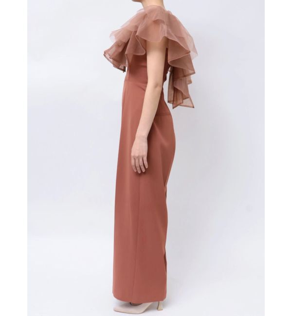 LAGUNAMOON「LADYチュールカラーベアパンツドレス」|ドレス|