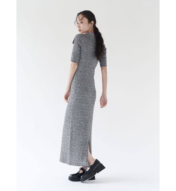 LAGUNAMOON「【POLO BCSコラボ】カラーネックメランジケーブルニットワンピース」|ワンピース|