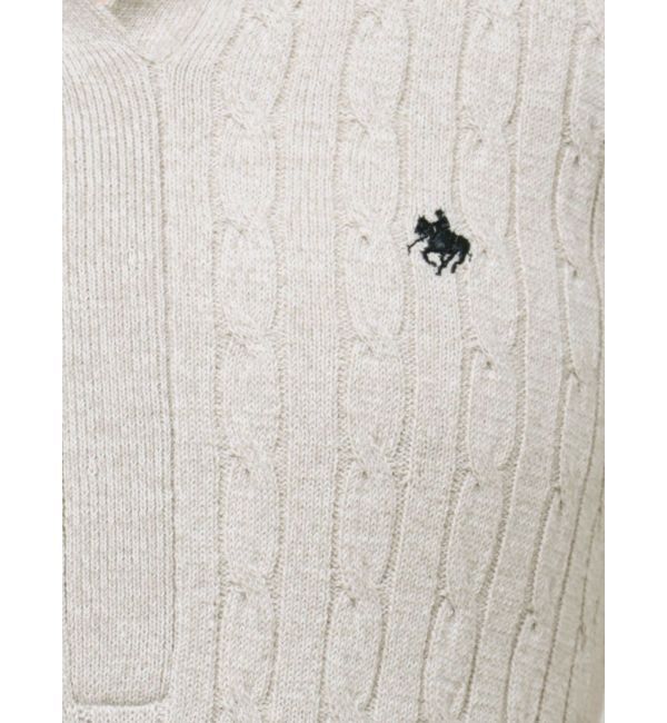 LAGUNAMOON「【POLO BCSコラボ】カラーネックメランジケーブルニットワンピース」|ワンピース|