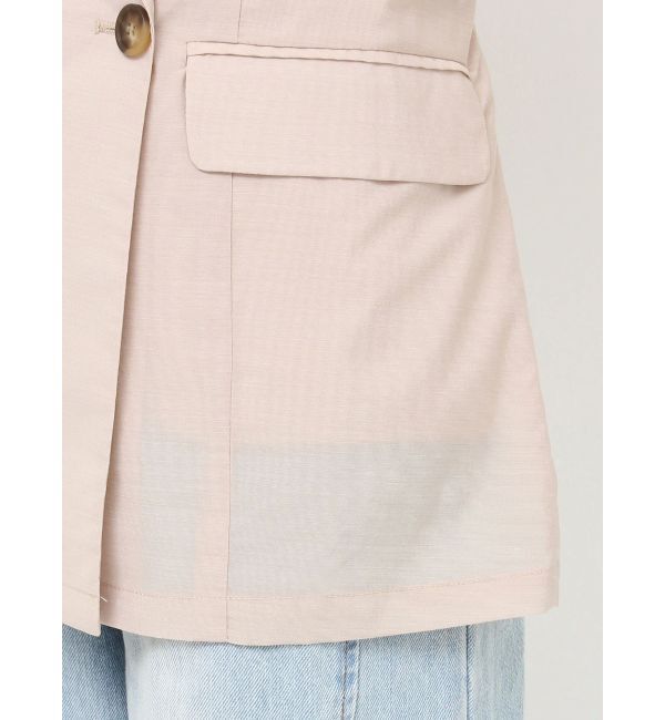 LAGUNAMOON「ベルトセットハーフスリーブジャケット」|テーラードジャケット|