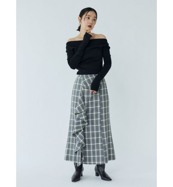 LAGUNAMOON「チェックラッフルスカート」|スカート|