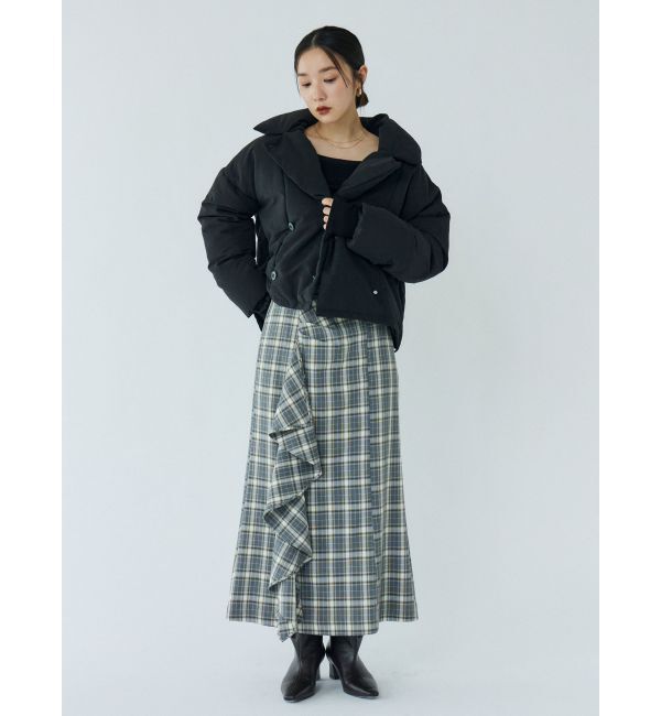LAGUNAMOON「チェックラッフルスカート」|スカート|
