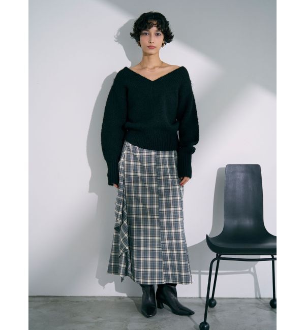 LAGUNAMOON「チェックラッフルスカート」|スカート|