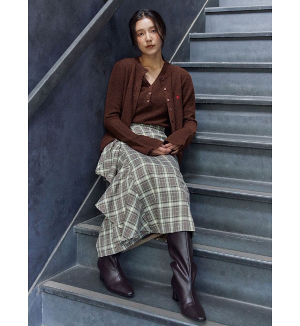 LAGUNAMOON「チェックラッフルスカート」|スカート|