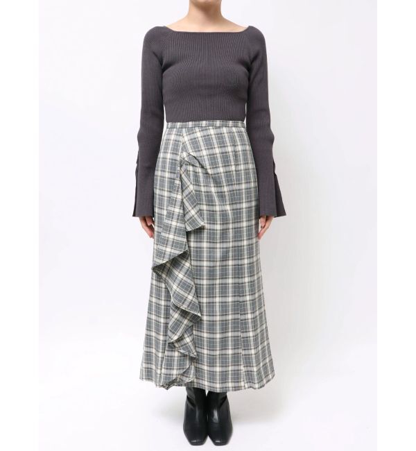 LAGUNAMOON「チェックラッフルスカート」|スカート|