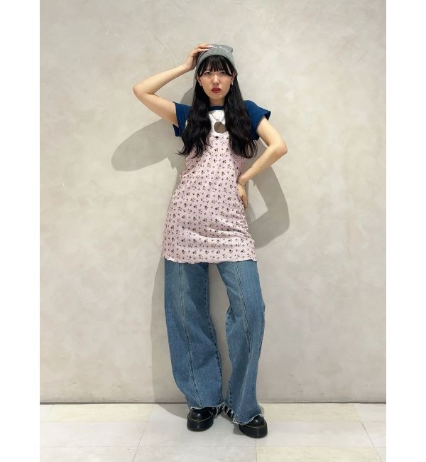 jouetie「ランジェリーフラワーキャミワンピース【セット対応】」|ワンピース|