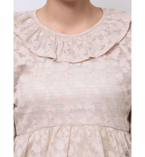 merry jenny「ラメレースフリルカラーtops」|シャツ・ブラウス|